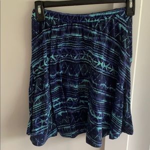 Mossimo Supply Co Tribal print skater skirt